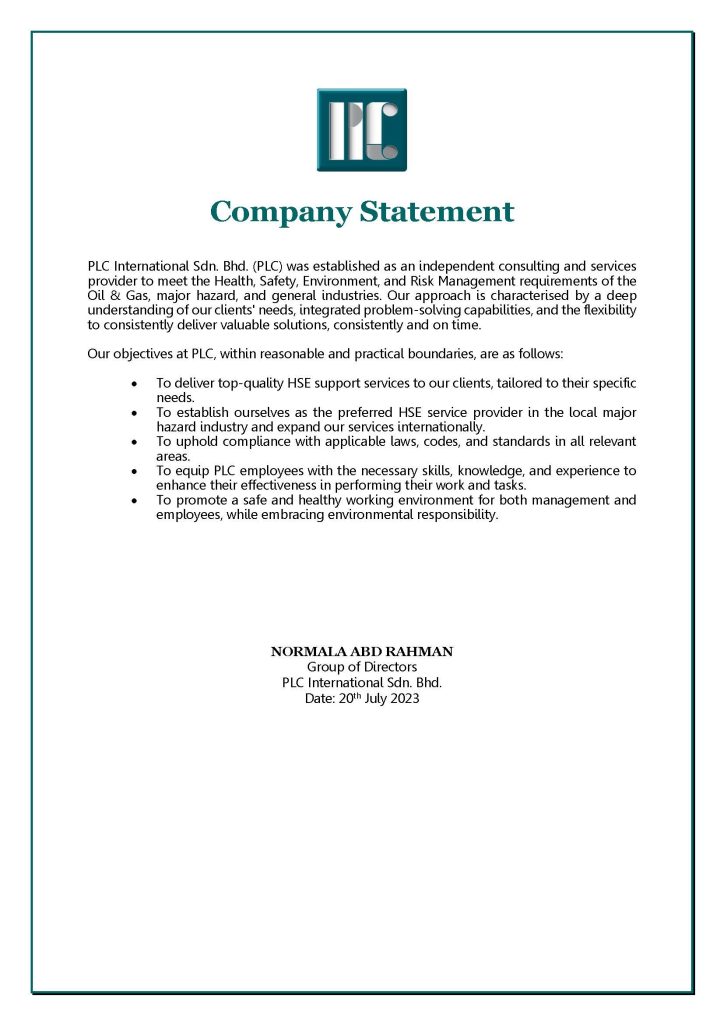 Company Statement