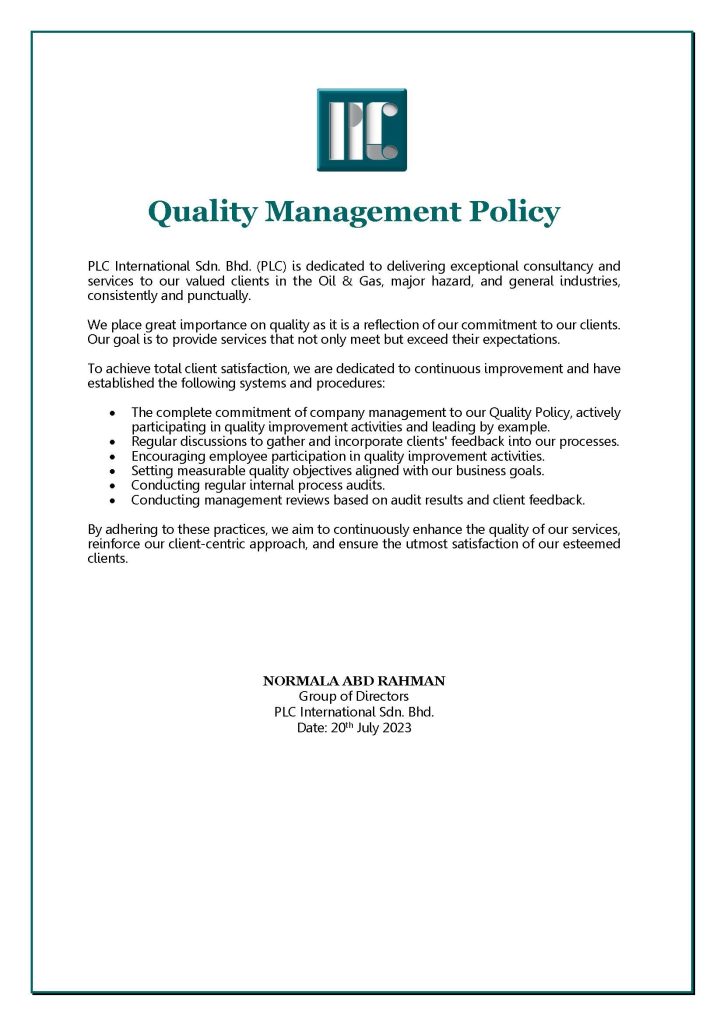 Quality Management Policy